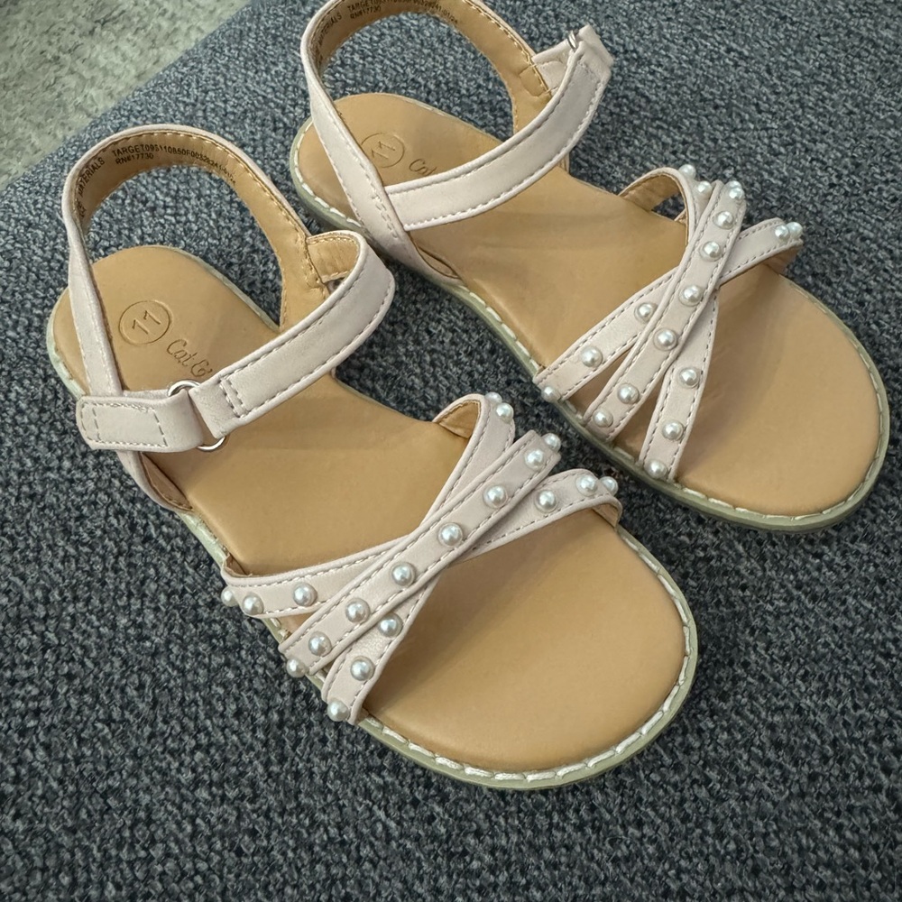 Cat & Jack Pink Sandals with Braided Straps